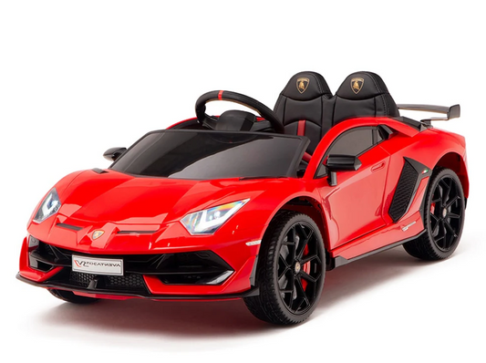 Coche Montable Eléctrico Lamborghini Aventador SVJ Rojo 12V Niños