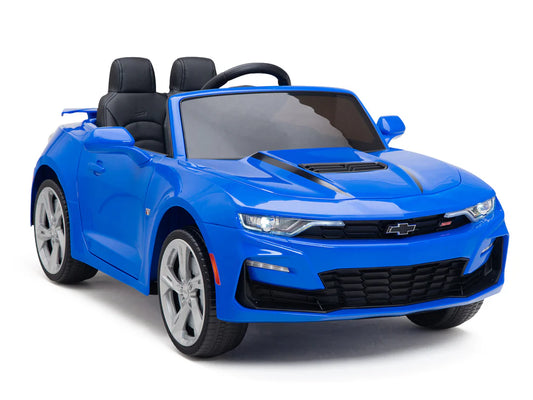 Coche Montable Eléctrico Chevy Camaro SS Azul 12V Niños