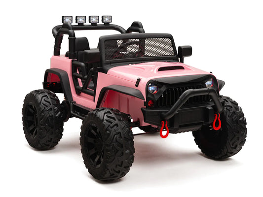 Camioneta Montable Nighthawk Rosa para Niños con Batería de 24V y Control Remoto