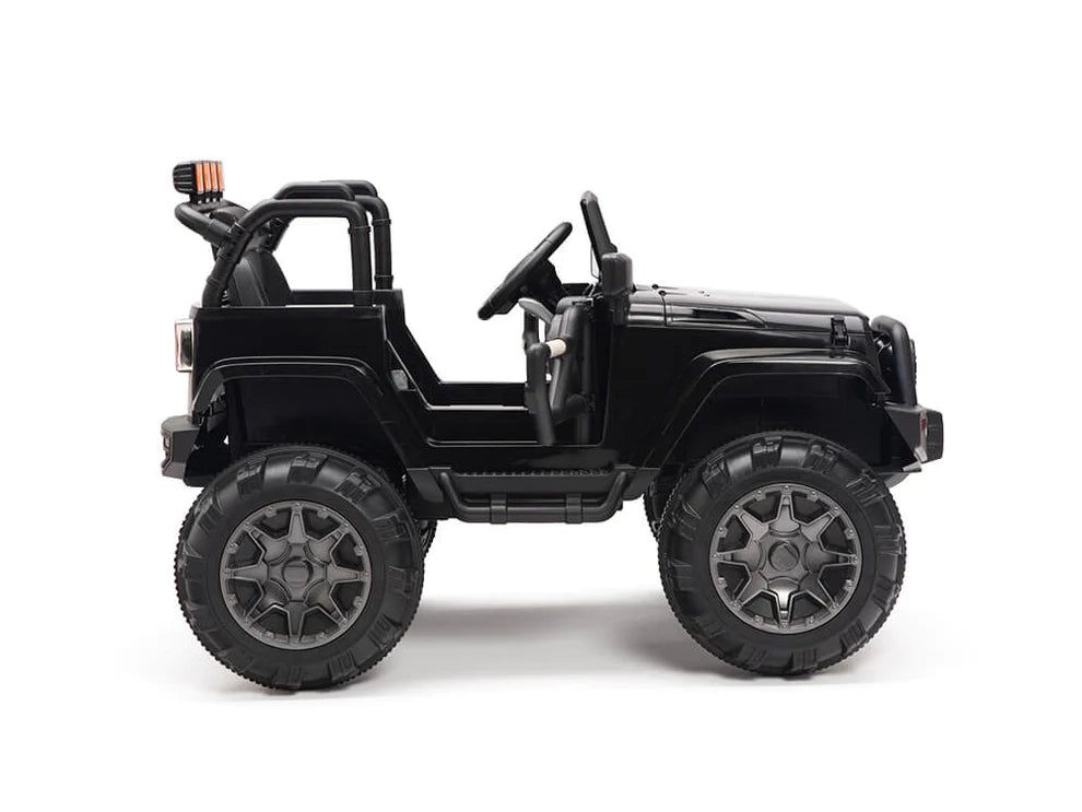 Camioneta para Niños 12V con Control Remoto R/C, Luces y Radio - Negro