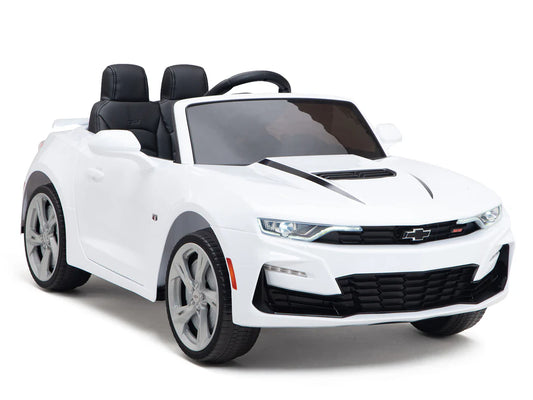 Coche Montable Eléctrico Chevy Camaro SS Blanco 12V Niños