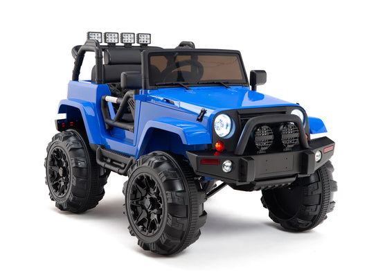 Camioneta para Niños 12V con Control Remoto R/C, Luces y Radio - Azul