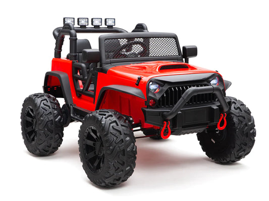 Camioneta Montable Nighthawk Rojo para Niños con Batería de 24V y Control Remoto