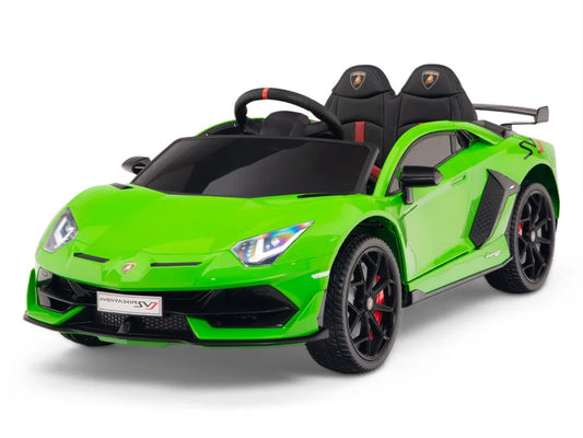 Coche Montable Eléctrico Lamborghini Aventador SVJ Verde 12V Niños